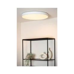 Lucide UNAR Plafonnière-Wit-Ø60-LED Dimb.-60W-2700K