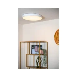Lucide UNAR Plafonnière-Wit-Ø49,5-LED Dimb.-36W-2700K