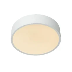 Lucide UNAR Plafonnière-Wit-Ø20-LED Dimb.-12W-2700K
