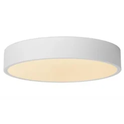 Lucide UNAR Plafonnière-Wit-Ø30-LED Dimb.-18W-2700K