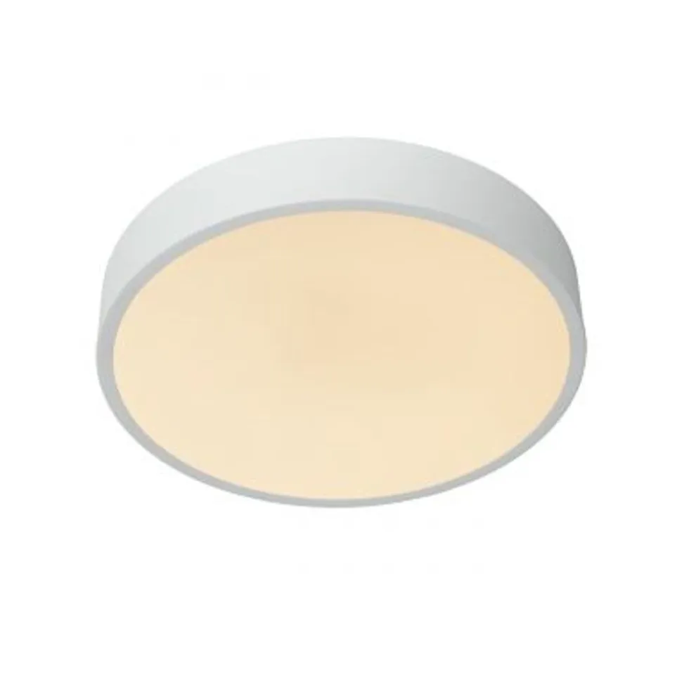 Lucide UNAR Plafonnière-Wit-Ø30-LED Dimb.-18W-2700K