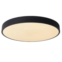 Lucide UNAR Plafonnière-Zwart-Ø49,5-LED Dimb.-36W-2700K