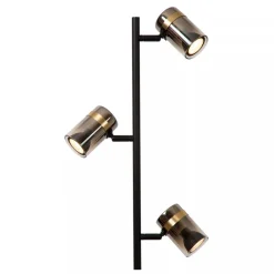Lucide UPTON Vloerlamp-Fumé-3xGU10-40W-Glas