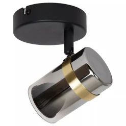 Lucide UPTON Wandspot-Fumé-1xGU10-40W-Glas