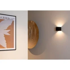 Lucide VERTIGO Wandlamp-Zwart-LED Dimb.-6W-2700K-5V-IP54