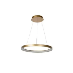 Lucide VIDAL - Hanglamp - Ø 58 cm - LED Dimb. - 1x48W 2700K - Mat Goud / Messing