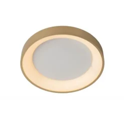 Lucide VIDAL - Plafonnière - Ø 28 cm - LED Dimb. - 1x21W 2700K - Mat Goud / Messing Lucide