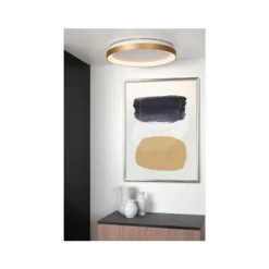 Lucide VIDAL - Plafonnière - Ø 48 cm - LED Dimb. - 1x38W 2700K - Mat Goud / Messing Lucide