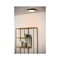 Lucide VIDAL Plafonnière-Zwart-Ø28-LED Dimb.-20W-2700K