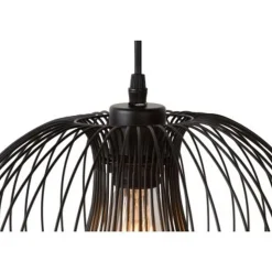 Lucide VINTI - Hanglamp - Ø 30 cm - 1xE27 - Zwart