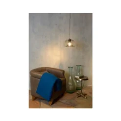 Lucide VINTI - Hanglamp - Ø 30 cm - 1xE27 - Zwart