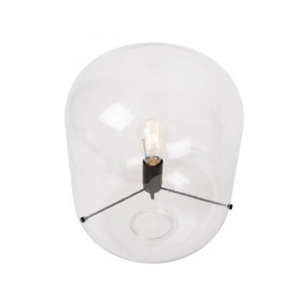 Lucide VITRO Tafellamp-Transp.-Ø35-1xE27-60W-Glas