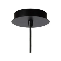 Lucide WOLFRAM - Hanglamp - Ø 65 cm - 1xE27 - Zwart