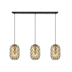 Lucide WOLFRAM Hanglamp-Mat Go.-3xE27-60W-Metaal