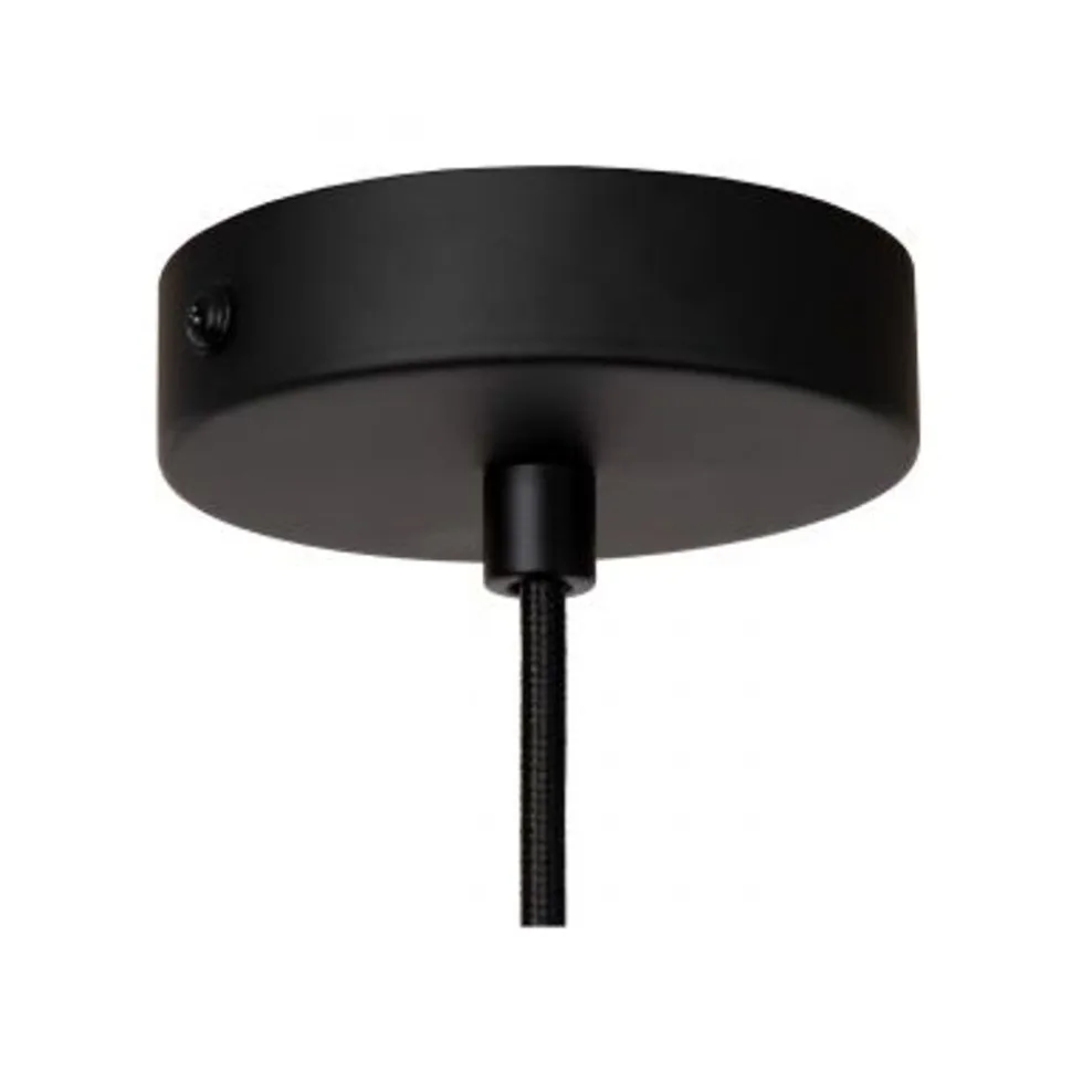 Lucide WOOLLY Hanglamp-Okerge.-Ø28-1xE27-60W-Katoen