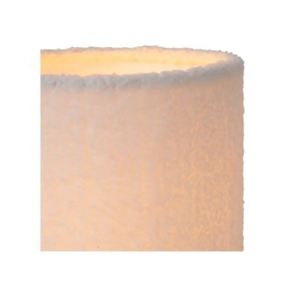 Lucide WOOLLY Tafellamp-Beige-Ø16-1xE14-40W-Katoen