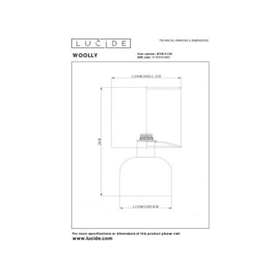 Lucide WOOLLY Tafellamp-Roze-Ø16-1xE14-40W-Katoen