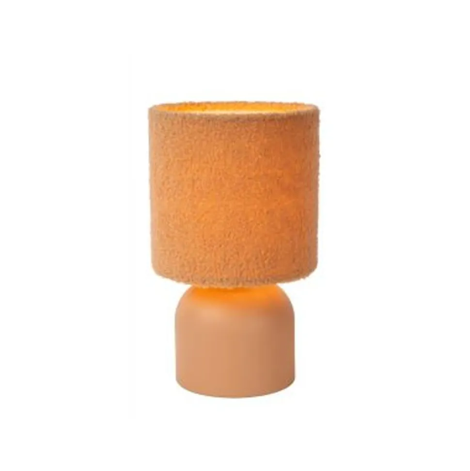 Lucide WOOLLY Tafellamp-Terrac.-Ø16-1xE14-40W-Katoen