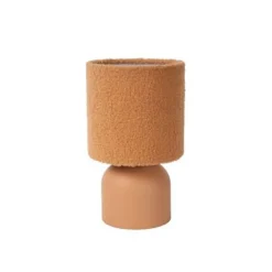 Lucide WOOLLY Tafellamp-Terrac.-Ø16-1xE14-40W-Katoen