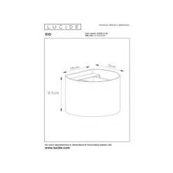 Lucide XIO - Wandlamp - LED Dimb. - G9 - 1x4W 2700K - Zwart