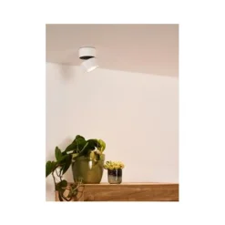 Lucide YUMIKO - Plafondspot - Ø 7,8 cm - LED Dimb. - 1x10W 2700K - Wit Lucide
