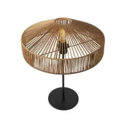 Lucide YUNKAI Tafellamp-Nature.-Ø40-1xE27-60W-Papier