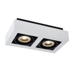 Lucide ZEFIX Plafondspot 2x Gu10/12W DTW Wit