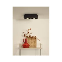 Lucide ZEFIX Plafondspot 2x Gu10/12W DTW Zwart