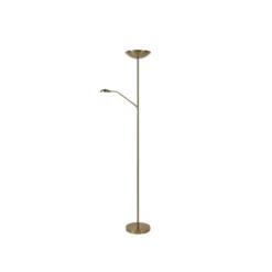 Lucide ZENITH - Leeslamp - Ø 25,4 cm - LED Dimb. - 3000K - Mat Goud / Messing