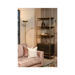 Lucide ZENITH - Leeslamp - Ø 25,4 cm - LED Dimb. - 3000K - Mat Goud / Messing