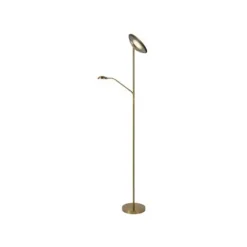 Lucide ZENITH - Leeslamp - Ø 25,4 cm - LED Dimb. - 3000K - Mat Goud / Messing