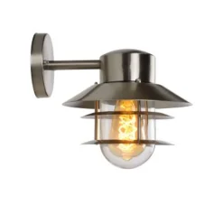 Lucide ZICO - Wandlamp Buiten - Ø 21,8 cm - 1xE27 - IP44 - Mat chroom