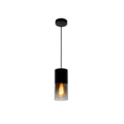 Lucide ZINO - Hanglamp - Ø 10 cm - 1xE27 - Zwart