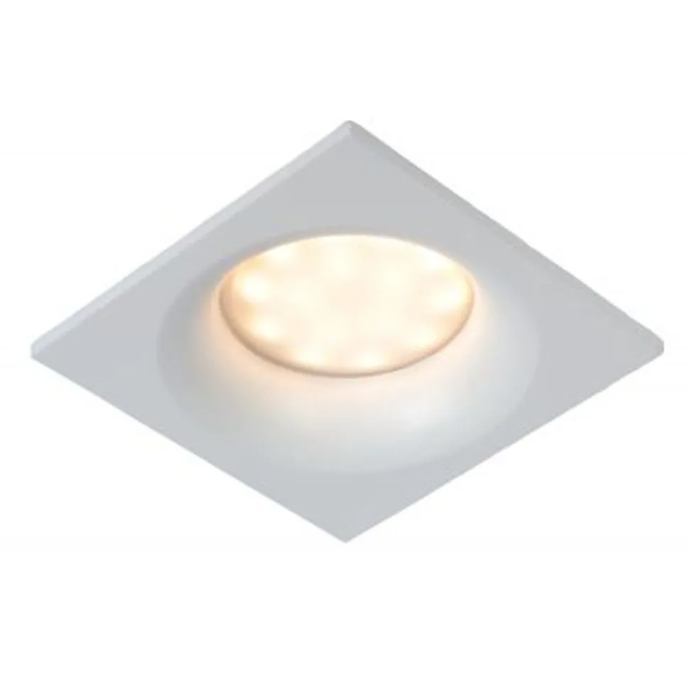 Lucide ZIVA Inbouwspot Vierkant GU10/5W IP44 Wit