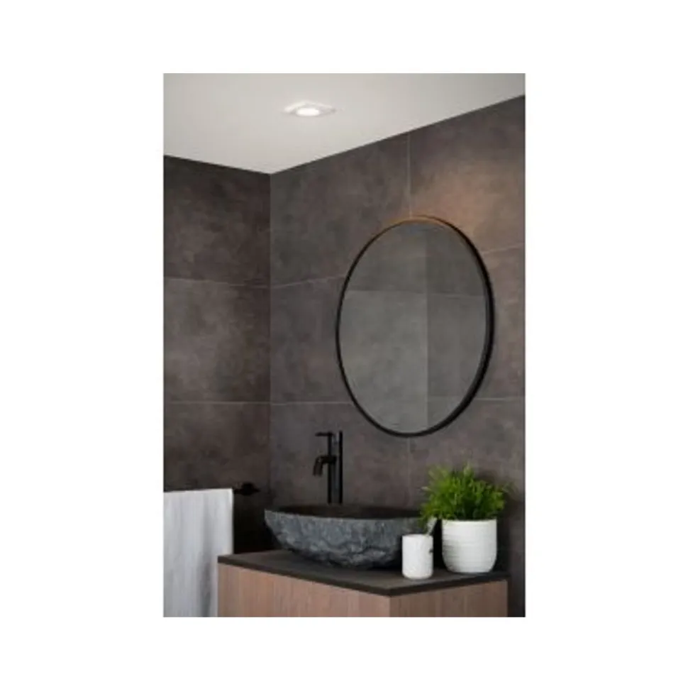 Lucide ZIVA Inbouwspot Vierkant GU10/5W IP44 Wit