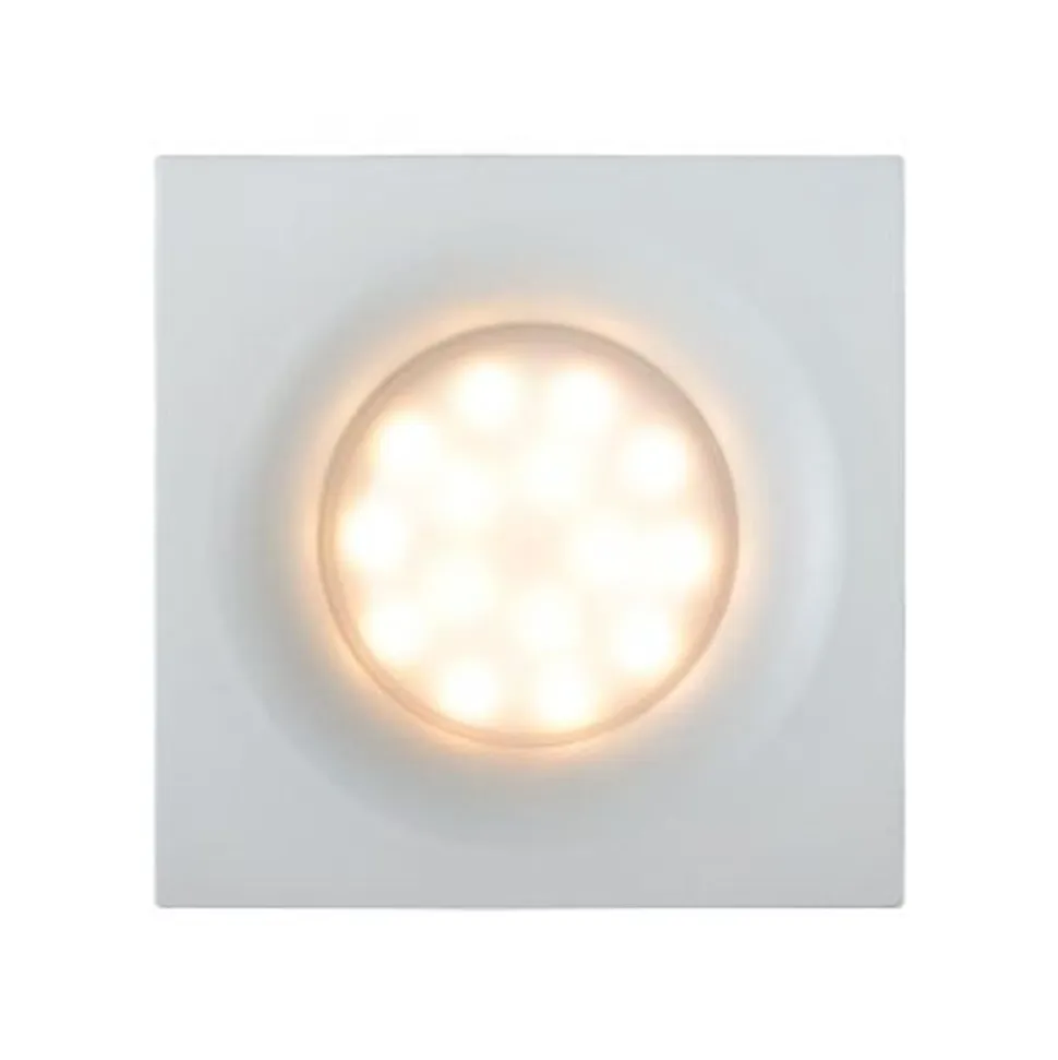 Lucide ZIVA Inbouwspot Vierkant GU10/5W IP44 Wit