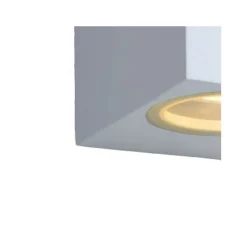 Lucide ZORA-LED - Wandspot Buiten - LED Dimb. - GU10 - 1x5W 3000K - IP44 - Wit Lucide