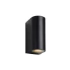 Lucide ZORA-LED - Wandspot Buiten - LED Dimb. - GU10 - 2x5W 3000K - IP44 - Zwart Lucide