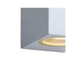 Lucide ZORA-LED - Wandspot Buiten - LED Dimb. - GU10 - 2x5W 3000K - IP44 - Wit Lucide