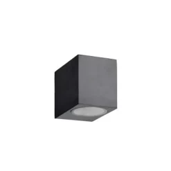 Lucide ZORA-LED Wandlicht GU10/5W L9 W6.5 H8cm Zwart