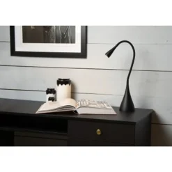 Lucide ZOZY - Bureaulamp - LED Dimb. - 1x3W 3000K - 3 StepDim - Zwart