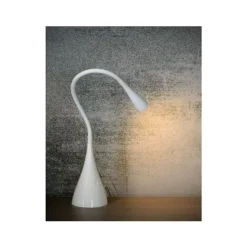 Lucide ZOZY - Bureaulamp - Ø 20 cm - LED Dimb. - 1x4W 3000K - Wit Lucide