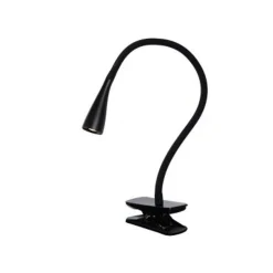 Lucide ZOZY - Klemlamp - LED Dimb. - 1x3W 3000K - 3 StepDim - Zwart