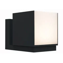Lutec CUBA Wandlamp Mat zwart LED 12,2W