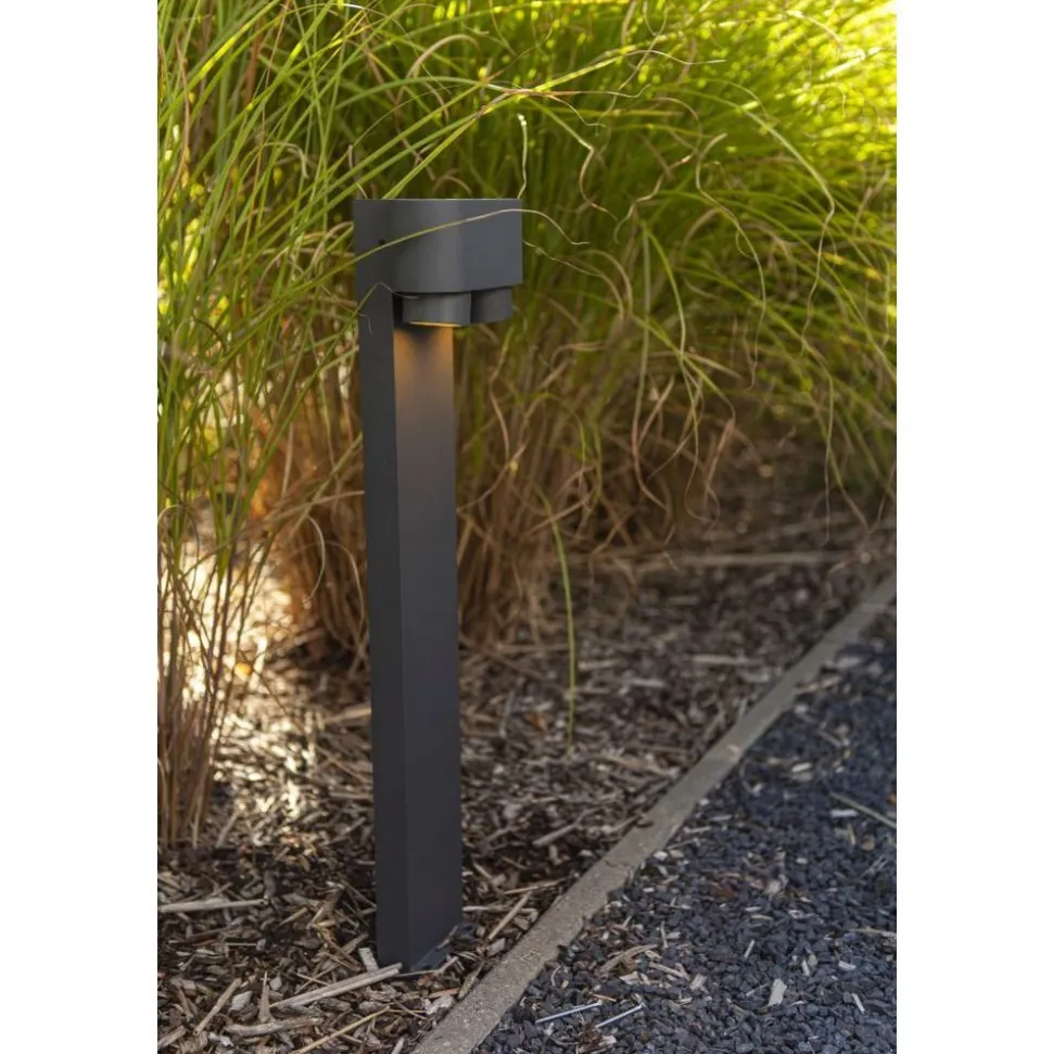 Lutec CYPRES Tuinpaal Donkergrijs GU10 2*Max.7W