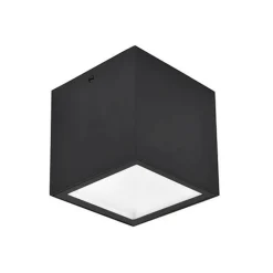 Lutec GEMINI Plafondlamp Zwart LED 7W