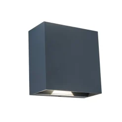 Lutec GEMINI Wandlamp Donkergrijs LED 10W