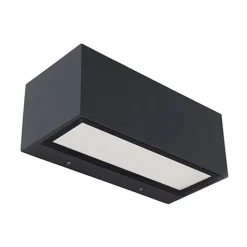 Lutec GEMINI Wandlamp Donkergrijs LED 21W