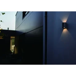 Lutec GEMINI Wandlamp Mat Zwart LED 10W