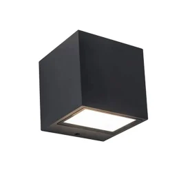 Lutec GEMINI Wandlamp Mat zwart LED 9W
